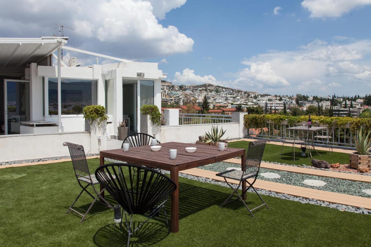 Gorgeous Penthouse With Private Jacuzzi And Amazing View! Leilighet Athen Eksteriør bilde